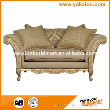 Commercial furniture PU leather cloth fiber hotel bedroom set modern wood sofa